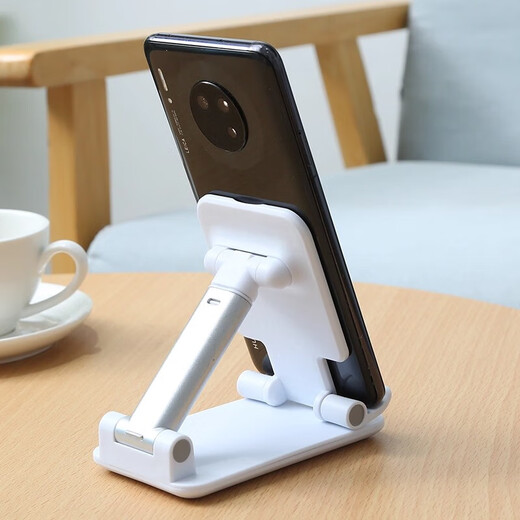 Liftable and foldable mobile phone holder mobile phone holder desktop lazy tablet iPad bedside universal support home lift multifunctional portable foldable black