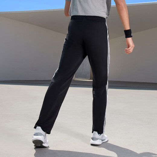 
Adidas (adidas) sweatpants men's pants summer new casual pants knitted fashionable loose comfortable versatile straight pants trousers EI9761 EI9761 black three stripes L