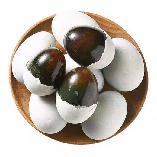 Huevo en conserva Wanweijia, huevo de flor de pino hervido, artesanía sin plomo, huevo de pato encurtido antiguo como compañero de comida, 50 g * 10 piezas