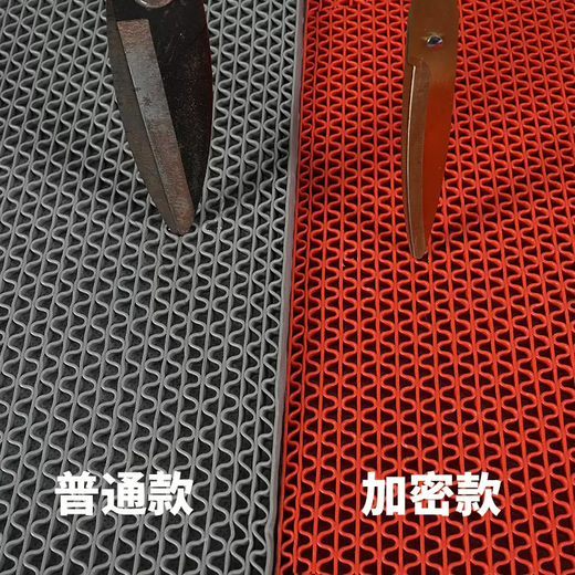 Yusenyi pvc non-slip floor mat bathroom toilet kitchen waterproof plastic outdoor commercial carpet floor glue bathroom 9-red (cooked glue encryption 5.0plus) (1.8 meters wide