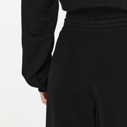 
JNBY/Jiangnan cloth clothes spring and autumn fine flash banana casual trousers for women cotton blended banana trousers 5O9E14140 001/Ben Black L