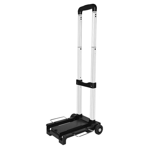 Yipai mini folding trolley shopping trolley portable trolley light two-wheel trolley household trolley black