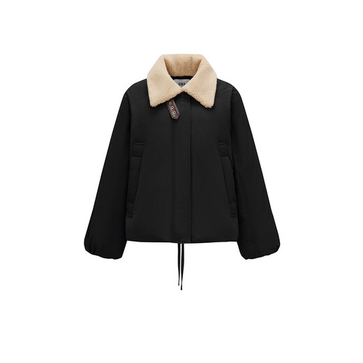 Semir down jacket women's raglan sleeves removable fur collar 2025 winter oversize bud jacket 109725113017