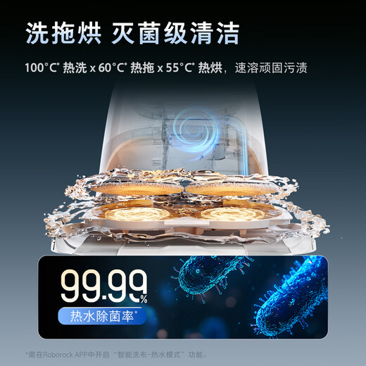 Roborock sweeping robot P20 ultra Plus all-in-one sweeping, mopping, washing and drying machine, automatic dust collection, upper and lower water hot water washing mop vacuum cleaner, powerful new product P20 Ultra Plus water tank version