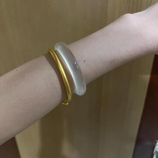 White Moonlight Bracelet Moonlight Jade Hand Girls Versatile Cat Eye Lychee Jelly Bracelet Bracelet Gift Bracelet Women Jelly Color Bracelet