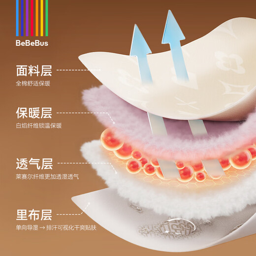 Bebebus baby sleeping bag spring, autumn and winter constant temperature children's pajamas, universal for all seasons, split leg anti-kick quilt, warm baby pro quilted autumn and winter style (room temperature 16-20) L 90 size, recommended height 90-105CM