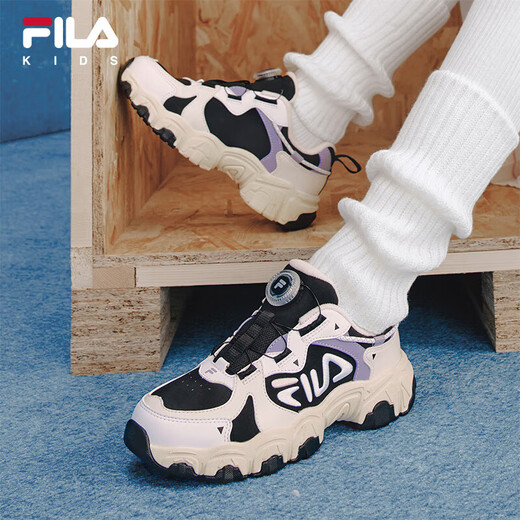 FILA children's shoes running shoes 2025 winter men's and women's middle and large children's sports shoes cat claws