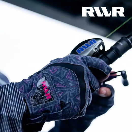 RVVR2026 Lure Gloves La Sherrie Three-Finger Fishing Gloves Wear-resistant, Non-Slip, Comfortable All-Season Gloves 2026 Model-Exposed Three Fingers-La Sherrie-Ring Crack Powder XL