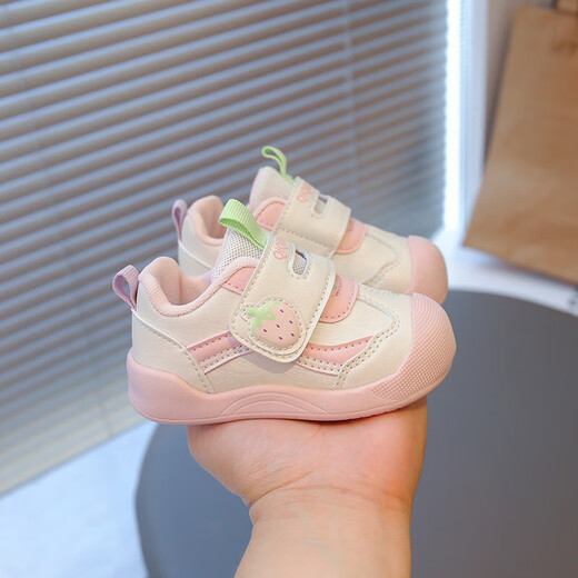 Ginoble toddler shoes, boys' shoes, 2025 spring and autumn new style infant soft sole 0-1-3-year-old girls casual functional shoes, blue, cut label, removed from cabinet, 19, inner length 13.5 cm