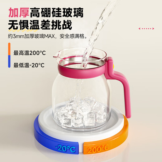 BLAUPUNKT 0 glue all-glass health pot teapot constant temperature kettle kettle soft sound insulation all-in-one mini office home flower teapot stew pot adventure blue with stew pot