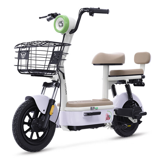 Luyuan Store Pickup Carle 11 New National Standard Electric Bicycle Intelligent Cost-Effective Anti-Flame Retardant Electric Bicycle Adult Commuting Small-sized Electric Bicycle Can Be Licensed Go to the store to choose the color - 48V20A lead-acid