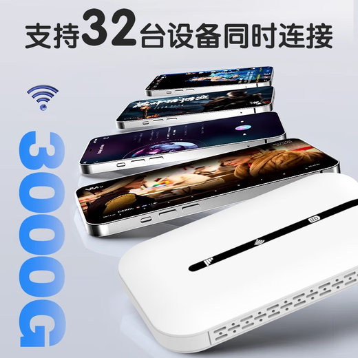Bei Caijie's 2025 pre-storage-free 5G wireless Gigabit unlimited traffic mobile portable wifi three-network universal high-speed network newly upgraded broadband portable car general traffic full Netcom flagship version - free 1-year traffic - high-speed dual-band dual-core