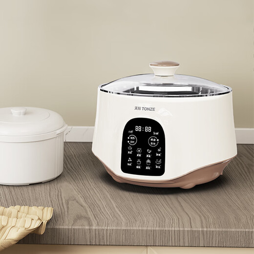 TONZE electric stew pot, water-proof stew pot, electric stew pot, soup pot, soup pot, porridge pot, bird's nest health pot, stainless steel water-proof stew pot, government subsidy GSD-253GD 2.5L