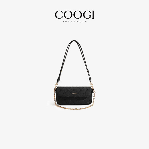 COOGI bag women's 2025 light luxury brand one-shoulder crossbody women's bag Chinese Valentine's Day birthday gift for girlfriend and wife Black BLACK [Chinese Valentine's Day exquisite gift box + gift bag]