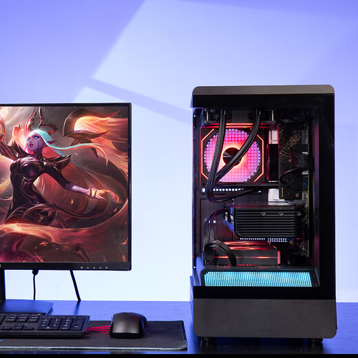 E-sports rebel RTX5060 host Core i5 12400F/12600KF/14600KF/5060Ti/5070 DIY complete desktop computer game assembly host with four 14600KF丨5060Ti丨32G D4