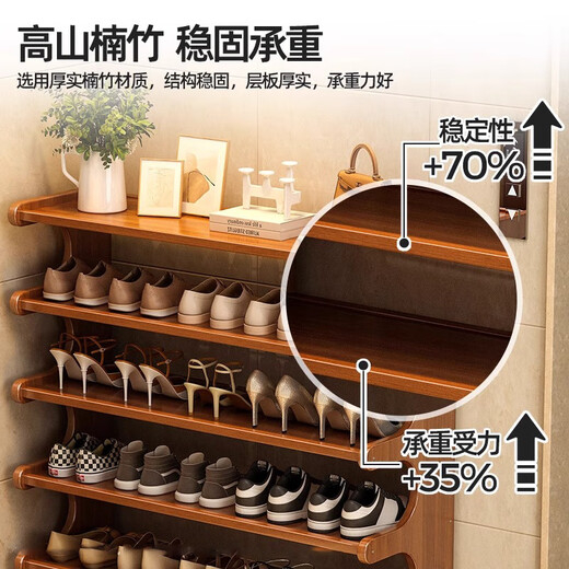 Editor-in-Chief Xiang Shoe Rack Simple Home Door Small Entry Shoe Cabinet Living Room Dormitory Multi-layer Storage Rack Six Layers 80