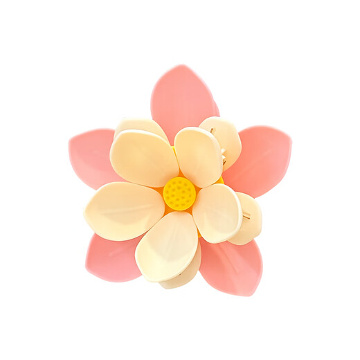 BSD cute flower magnetic sealing clip double-layer snack potato chip clip kitchen refrigerator magnet seasoning bag moisture-proof sealing clip magnetic lotus sealing clip (sakura pink)*1