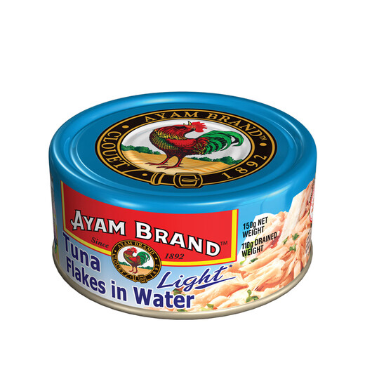 AYAM BRAND Thai original imported water-soaked yellowfin tuna can 150g convenient instant canned low-fat fitness portable meal water-soaked canned tuna
