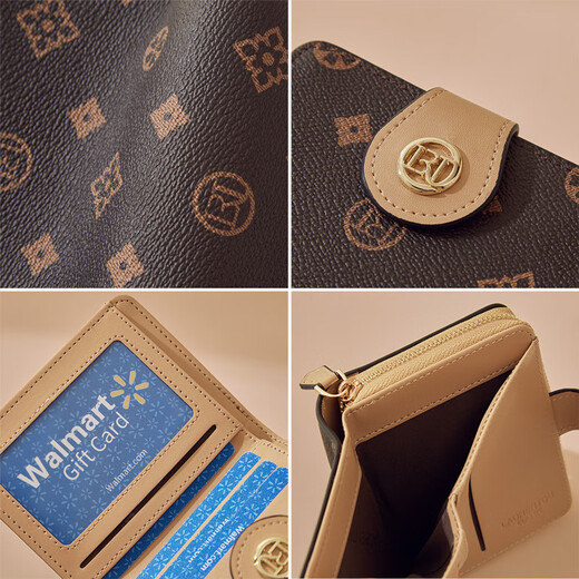 Old lady's wallet large capacity presbyopia short coin card bag money note holder clutch bag light luxury girlfriend birthday gift