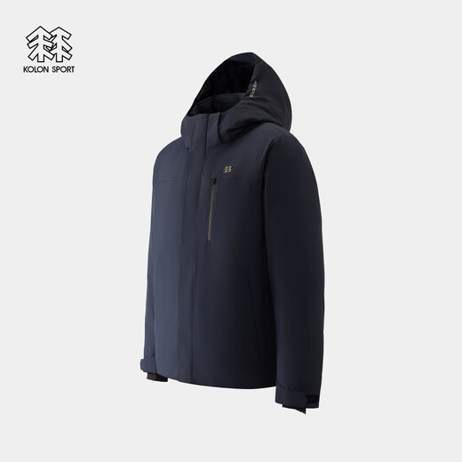 KOLON SPORT waterproof, windproof and breathable men's lightweight slightly elastic hooded goose down jacket