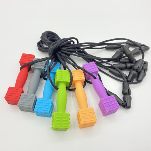 Baby chewing gum food grade children's oral comfort chewing molar stick orthodontic silicone teether anti-falling and biteable red 1 piece