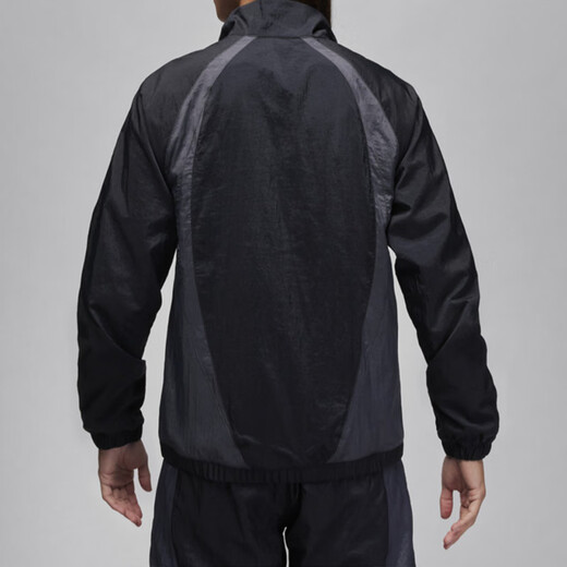 Jordan Men's Jordan Woven Stand Collar Windproof Jacket Lightweight and Comfortable Sportswear FN5849-010 Black Gray 2XL