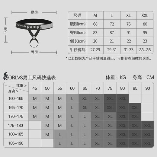 Meinaier men's exposed thong men's special couple's sexual intercourse stimulates women's extremely dirty temptation gay gay blue L丨110-130Jin Jin is equal to 0.5 kg