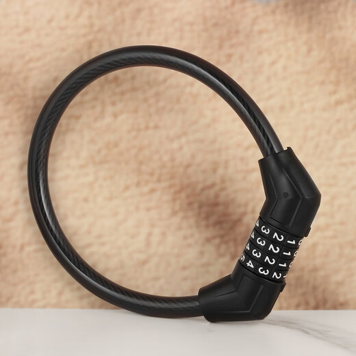 AUBURN password lock steel cable car lock bicycle lock mountain bike lock bicycle lock bicycle lock anti-theft car lock 1340 black