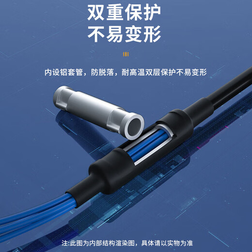 Fengyingzi single-mode armored optical cable with power integrated line finished product 8-core optical fiber SC+2-core 1.5 power cord 500 meters FYZ-GYXTW-8B1-2*1.5