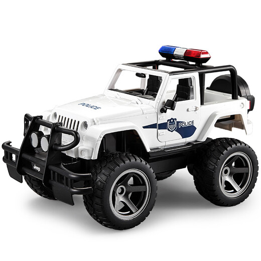 Double Eagle Electric Remote Control Car Toy Car Boy Toy Remote Control Car Children's Police Car Model Jeep Authorized Police Car-E550-001