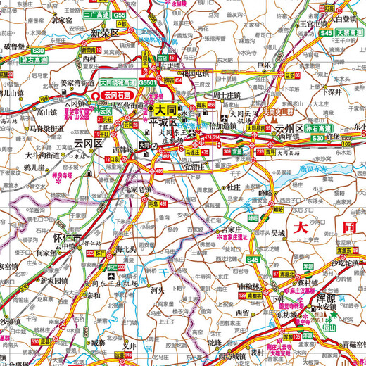 Beijing Selected Books Shanxi Self-Driving Tour Atlas 2025 New Edition Shanxi Province Tourism Map Highway Mileage Terrain Elevation Tourist Routes 16 Open China Self-Driving Tour Self-Driving Tour Atlas by Provinces