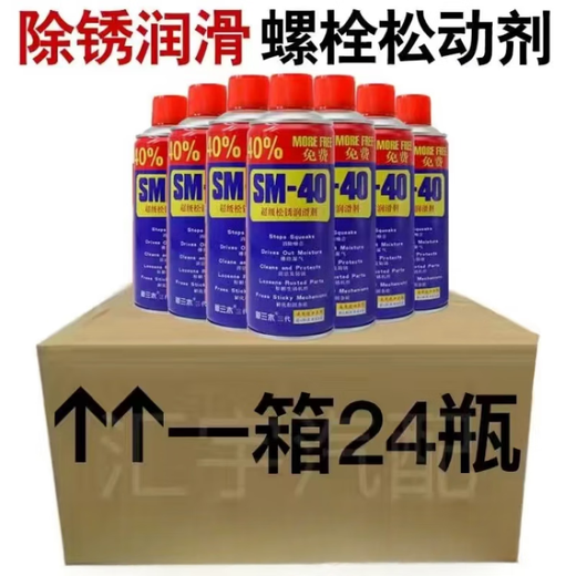 24 bottles of rust remover, anti-rust lubricant, metal powerful cleaner, anti-rust screw loosener, remove rust, rust remover loosener, large bottle - 24 bottles, delivery tube