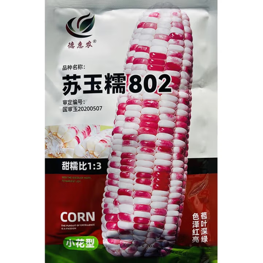 White, sweet and waxy corn seeds, high-yielding white waxy corn, non-transformed, four-season sowing, national-approved farmers’ super sweet and waxy corn seeds, Huanuo 1 corn seeds, original 200g, 1 bag
