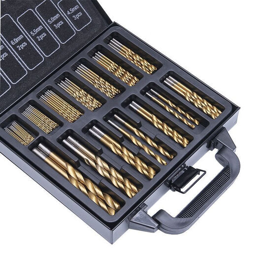 Vinoa ultra-fine mini twist drill bit, micro small drill bit, turning head to drill, Wenwan Buddhist beads, amber olive core electric drill, plastic box, 150 pieces, mixed small drill bits, steel #twist drill set