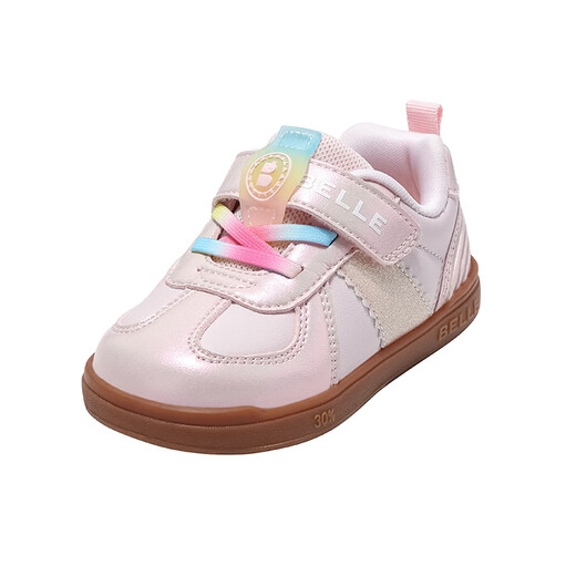 Belle Children's Shoes 2025 Autumn New Boys Toddler Shoes Girls Versatile Retro Moral Training Baby Casual Shoes Pink 27