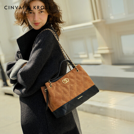 Cinvaikrose Small Fragrance Style Tote Sac Women's 2025 grande capacité Sac à bandoulière unique Sac pour femmes Back Backt Back's Day's Day's Gift Khaki [Cadeaux à la petite amie, à la femme et aux filles sont sincères et pratiques]