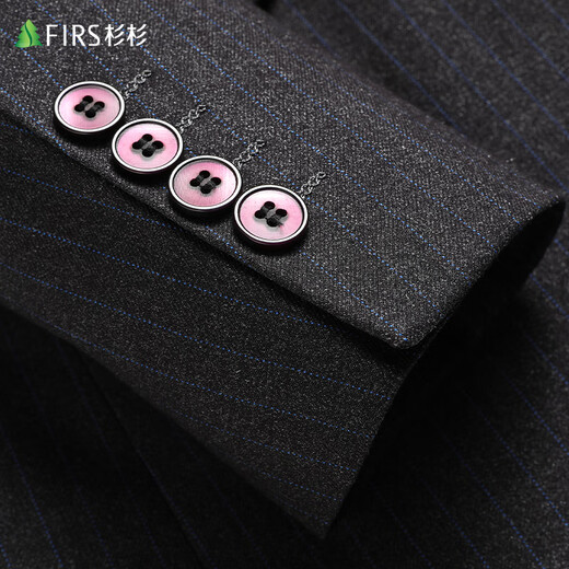 Shanshan suit men's slim professional formal suit business casual striped groom's wedding dress men's clothing