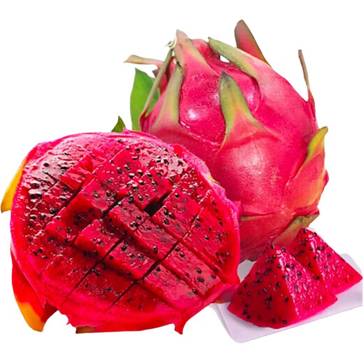Shangchao Big Fruit Guangxi Jindu No. 1 Red Heart Pitaya Super Sweet Red Flesh Pitaya Fresh Fruit Big Fruit 6 Pack Single Fruit 400g+