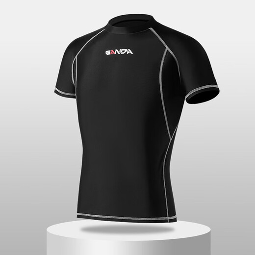 Yuke Youth and Adult Children's Swimming Training Swimwear High School and Junior High School Student Examination Swimsuit and Swimwear Set Black Swimsuit Bottom Cap + Swimming Goggles Earplugs Nose Clip XL (90-115Jin Jin is equal to 0.5kg)