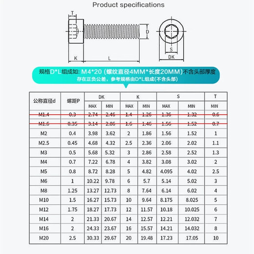 Jieyitong PEEK round head hexagonal screw high strength insulated cup head high temperature resistant plastic screw bolt M2M3M4M5-M12 M2.5*10 hexagonal