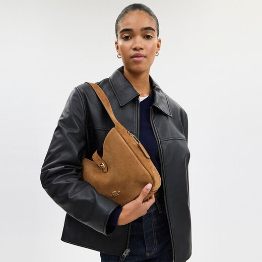 COACH Gift Outlet Women's Bag HADLEY No. 25 Multifunctional Crossbody Bag Shoulder Bag Commuting Versatile IM/Yellow Ocher