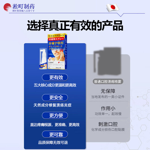 Songcheng Pharmazeutische Zahnschmerzen Spray Zahnschmerzen werden speziell zur Behandlung von Zahnschmerzen, entzündungshemmenden und schnellen Schmerzlinderung Gummi geschwollen und schmerzhafte Nervenschmerzen verwendet