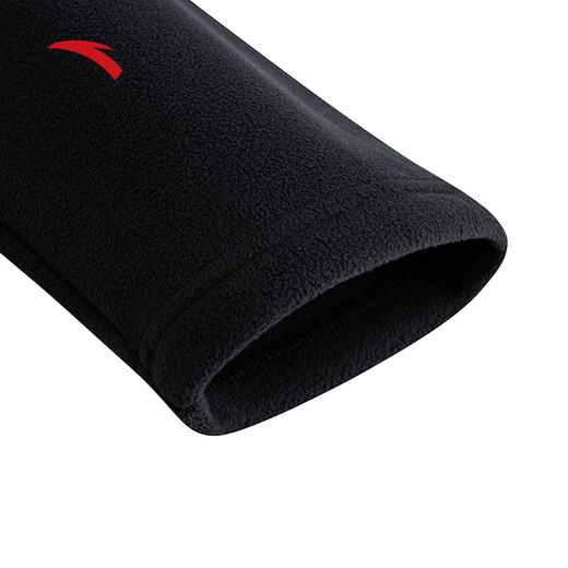 ANTA Fire Shell丨Polar Fleece Jacket Men's 2025 Autumn and Winter New Mountaineering Sports Jacket Jacket Liner Stand Collar Basic Black-3 XL