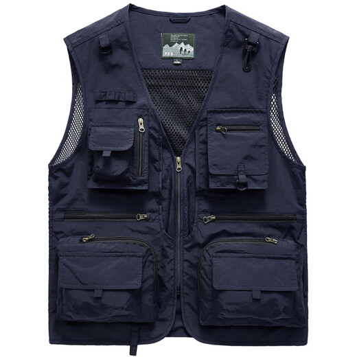 Multi-Pocket-Reporterfotografie von Drachenmännern Wechsel Fischerei Thin Casual Horse Clip 8188 Khaki Dünnmodell XL (geeignet für 140jin [Jin ist 0,5 kg] -155jin [Jin gleich 0,5 kg]))