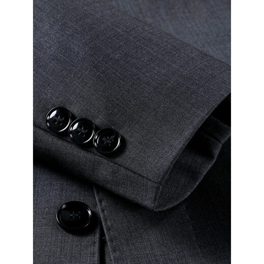 MONTAGUT wool jacket men's middle-aged and elderly lapel spring and autumn business casual solid color jacket windbreaker dad coat navy blue (button) M 170/88A (recommended 115-130Jin Jin equals 0.5 kg)