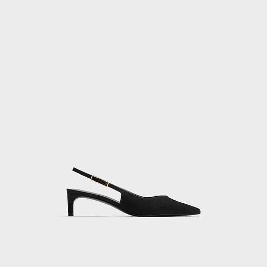 Charles/Keith25 Новый зимний продукт Темперамент заостренные пальцы на низком каблуке сандалии.