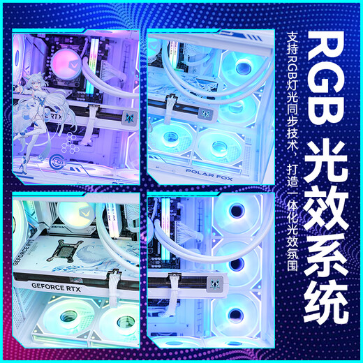 Renaissance RTX5070TI Snow Fox graphics host RTX5080 5090D subsidy 265KF gaming desktop complete machine Black Myth Wukong game assembly computer host RTX5090D V2+U7 265KF丨Configuration six