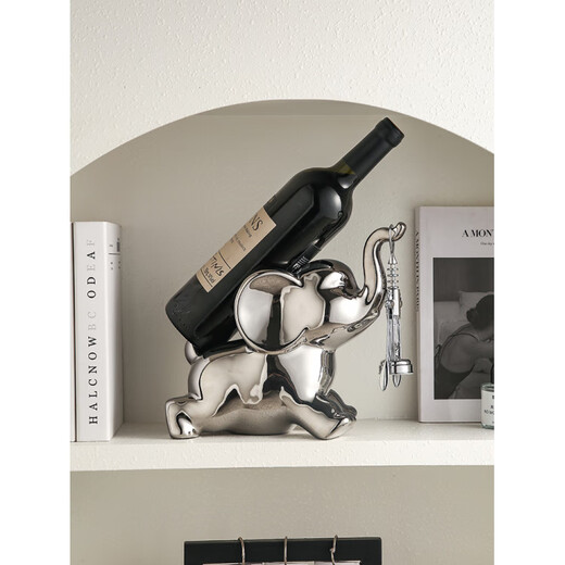 Tanbeiman red wine display rack light luxury elephant wine holder red wine rack ornaments home living room wine cabinet sideboard decoration housewarming gift awesome wine rack ornaments does not include wine bottles