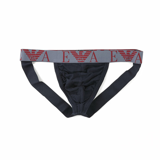ARMANI/Armani EA men's fashion Eagle logo 2-piece sexy thong EM000257 AF10778 dark blue/red MB315 2 pieces XL