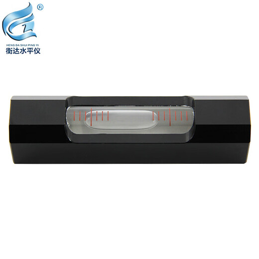 LDVEP strip level high-precision level strip level bubble 8520 portable level bubble frame level 8 852020mm strip black shell white water 0.02mm/m